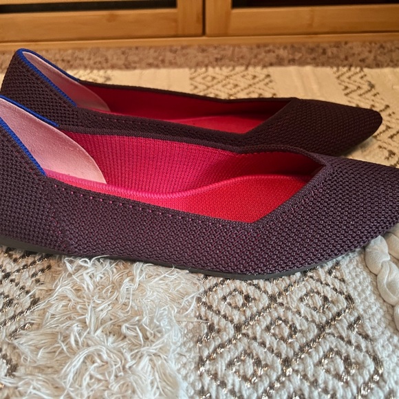 Rothy’s size 8.5 women’s pointed toe berry - Picture 8 of 9